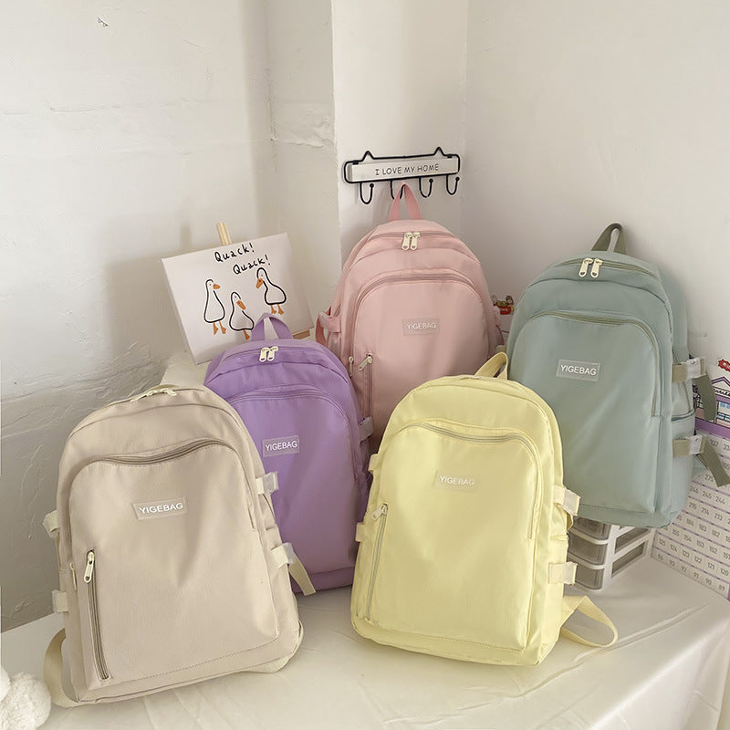 Junior High School Girl Student Bag New Spring Small Fresh Korean Backpack Campus Japanese Fashion Backpack