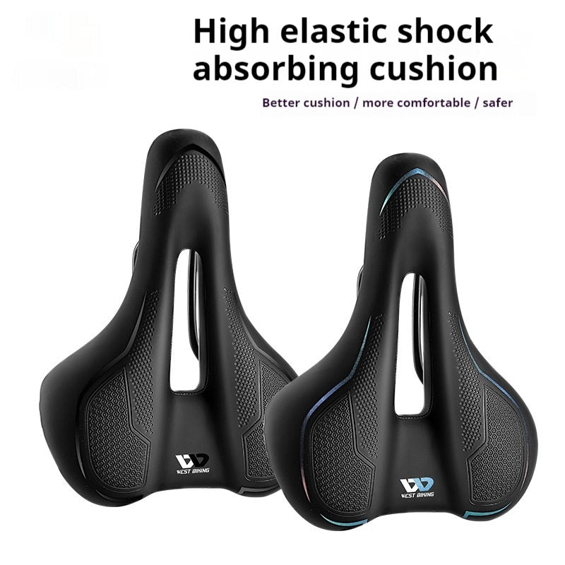 West Rider Bike High Elastic Sponge Saddle Comfortable Bicycle Cycling Fixture