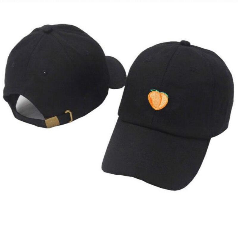 Peach Embroidery Peaked Cap For Women