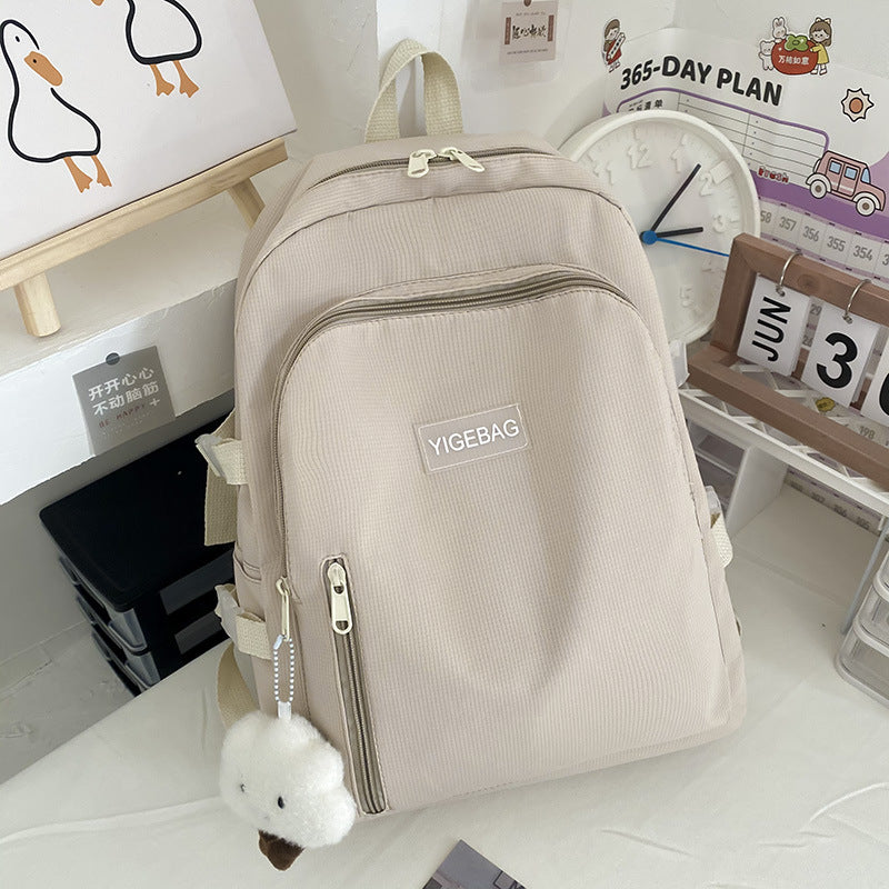 Junior High School Girl Student Bag New Spring Small Fresh Korean Backpack Campus Japanese Fashion Backpack