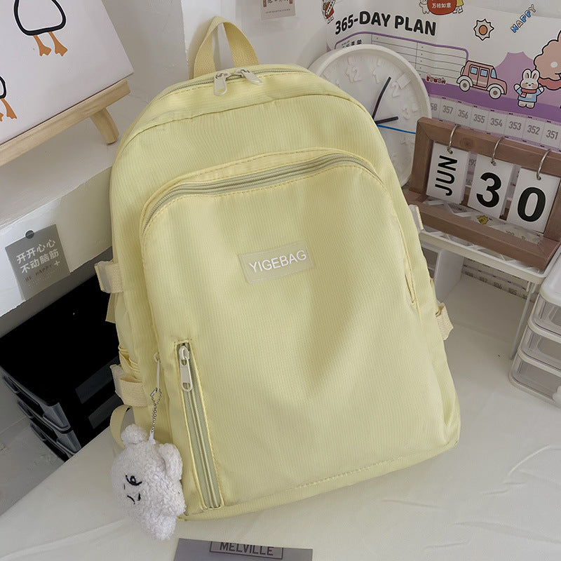 Junior High School Girl Student Bag New Spring Small Fresh Korean Backpack Campus Japanese Fashion Backpack