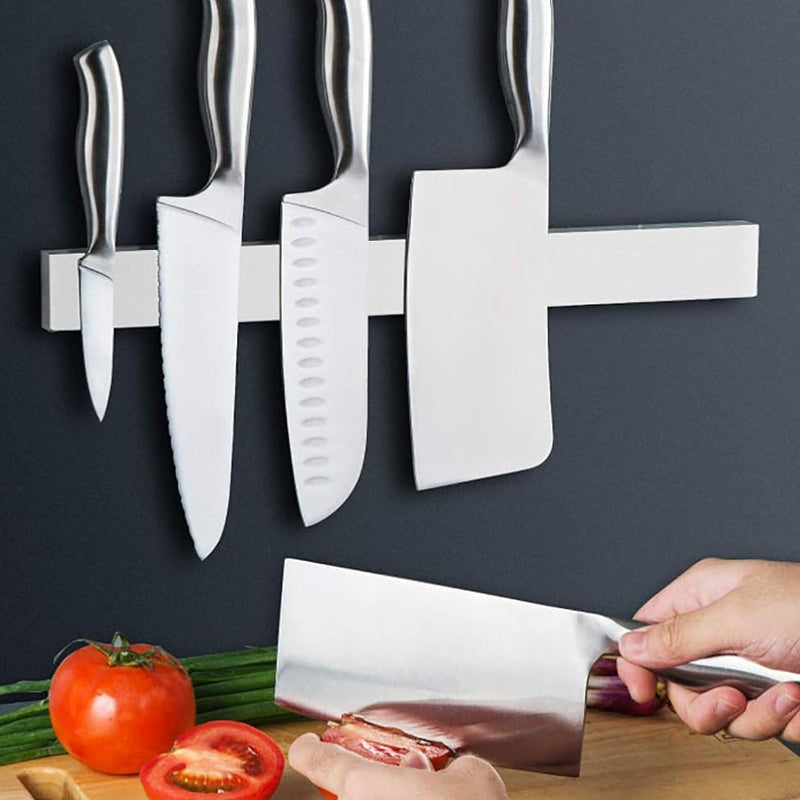 40/50cm Stainless Steel Magnetic Wall-Mounted Rack Kitchen Knives Holder_13