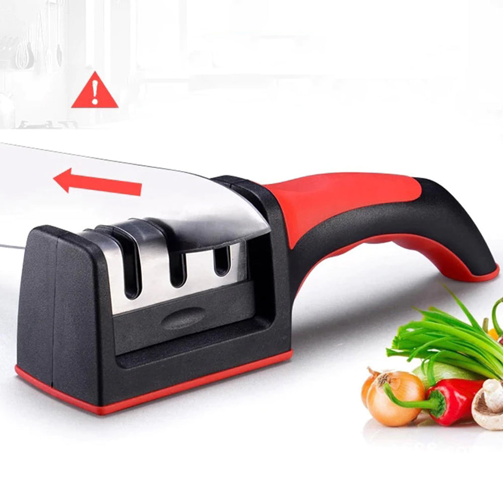 3 Levels Multipurpose Manual Kitchen Knife Sharpening Tool_5