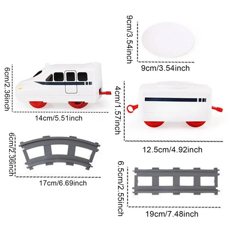 Electric Rotary Sushi Train Toy Track Role Playing Conveyor Set - Battery Operated_12