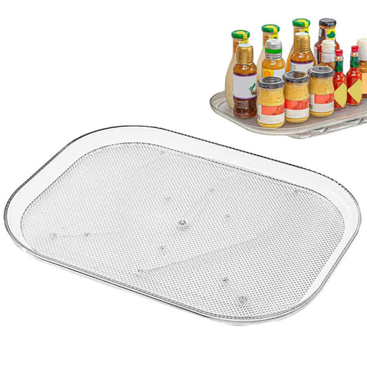 STORFEX Rectangular 360° Turntable Lazy Susan - Optimize Your Fridge Storage_0