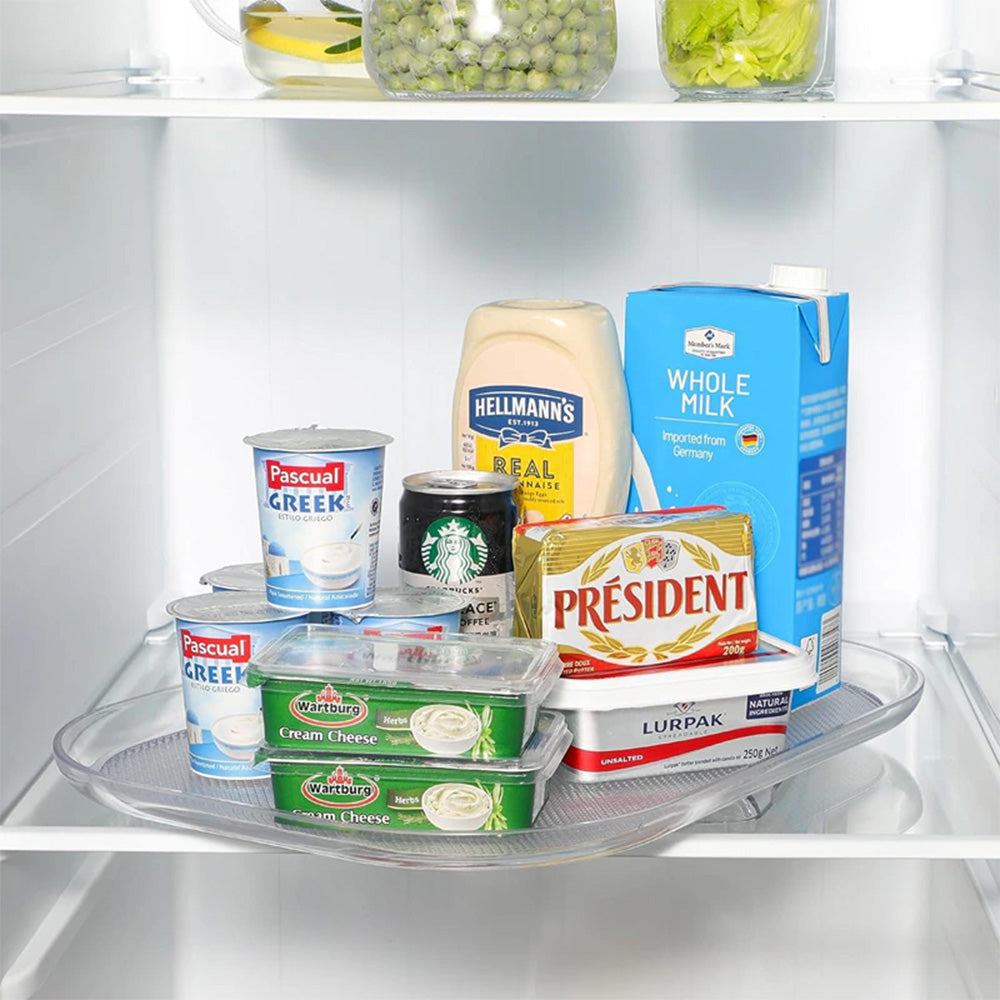 STORFEX Rectangular 360° Turntable Lazy Susan - Optimize Your Fridge Storage_1