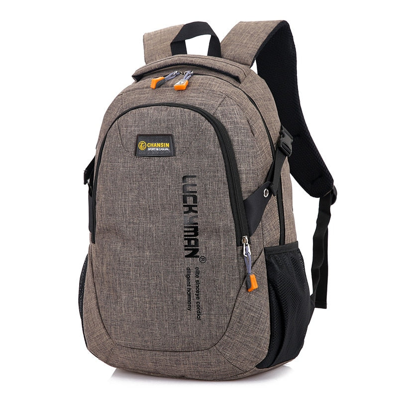 New Fashion Men's Backpack Bag Male Polyester Laptop Backpack Computer Bags high school student college students bag male