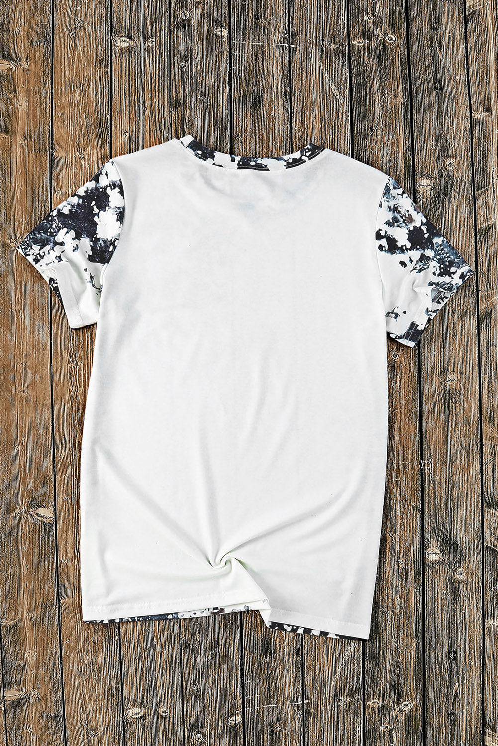 Gray Western Fashion Dyed Bleached T Shirt