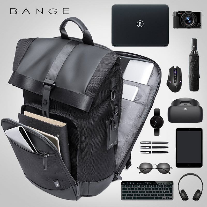 New Backpack Business Travel Men's Backpack Business Travel Large Capacity Simple Schoolbag College Student Backpack Men