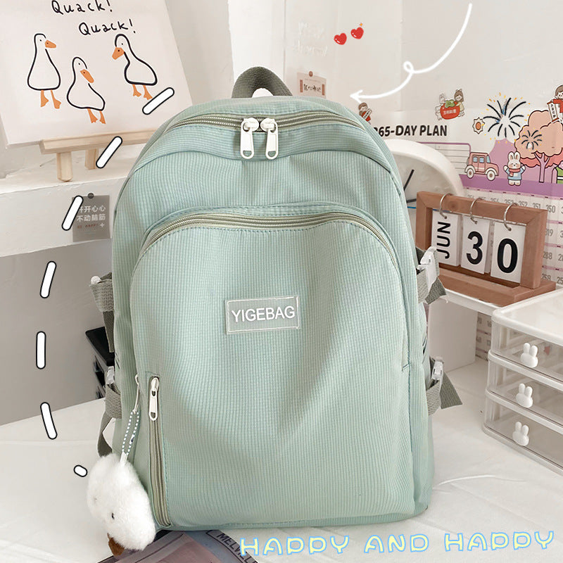 Junior High School Girl Student Bag New Spring Small Fresh Korean Backpack Campus Japanese Fashion Backpack