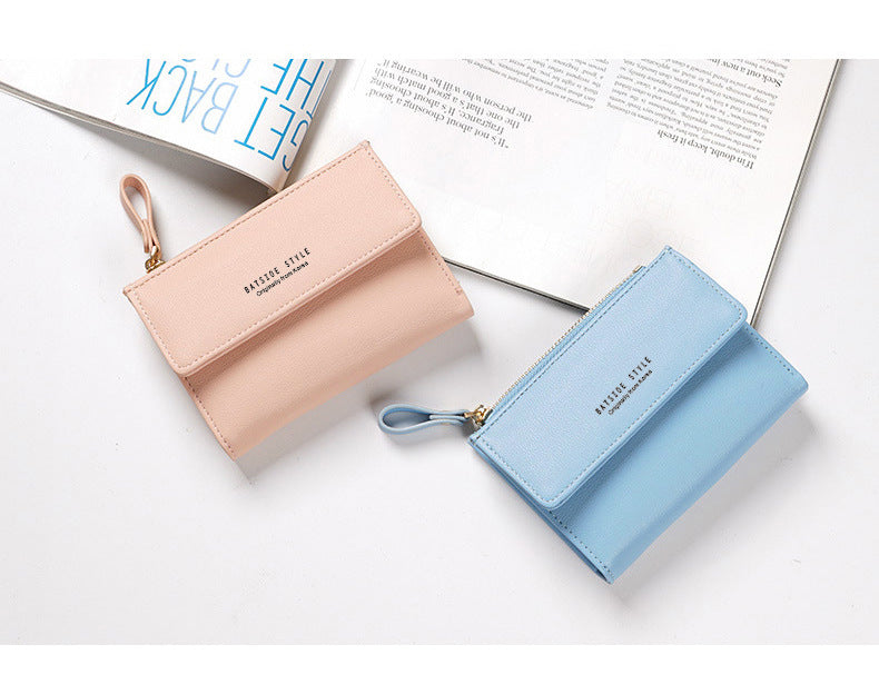 Women's Short Wallet Women's Wallet New Korean Version Small Wallet with Multiple Card Positions