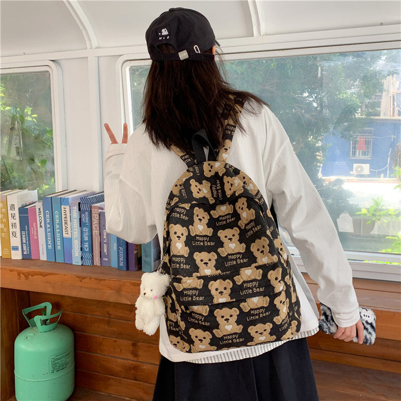 Large Capacity Casual Backpack Girls Travel Simple Trendy Computer Backpack High School Students Fashion Backpack