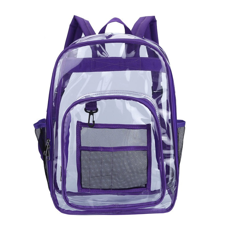 Transparent Backpack PVC Backpack PVC Schoolbag Large Capacity Student Schoolbag