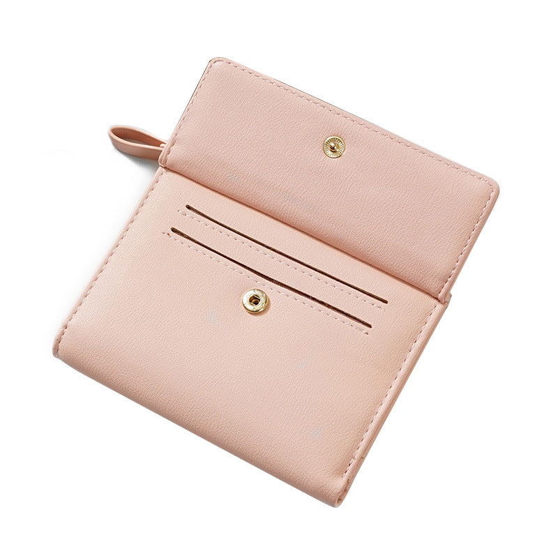 Women's Short Wallet Women's Wallet New Korean Version Small Wallet with Multiple Card Positions