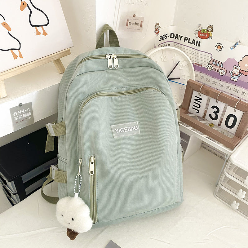 Junior High School Girl Student Bag New Spring Small Fresh Korean Backpack Campus Japanese Fashion Backpack