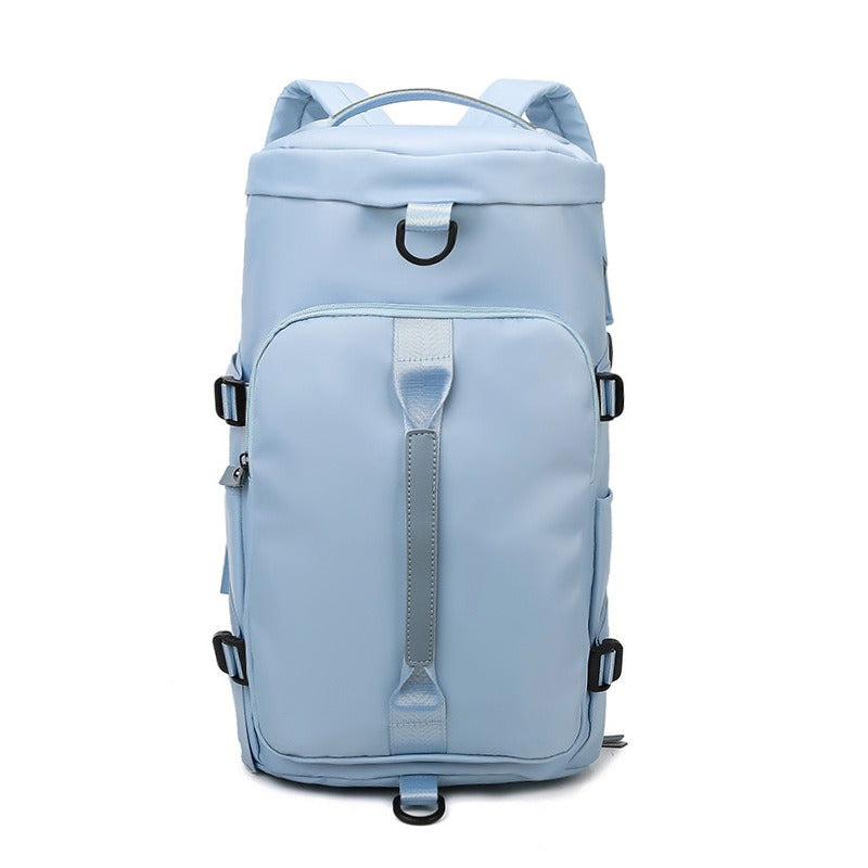 New High Capacity Travel Bag Independent Shoe Warehouse Dry Wet Separation Waterproof Sports Fitness Bag Backpack