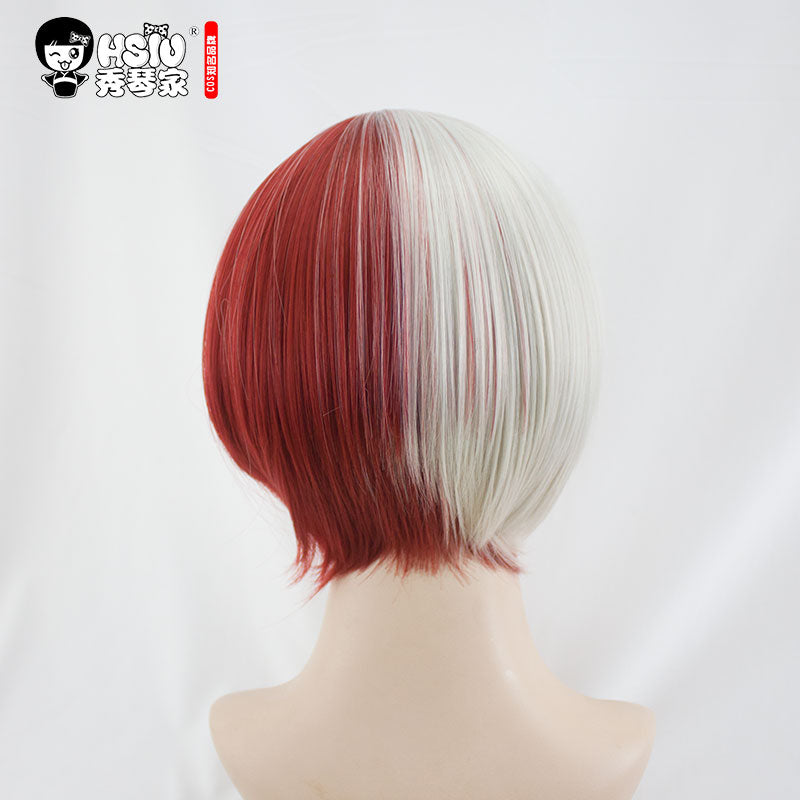 High quality Shoto Todoroki Cosplay Wig My Hero Academy Costume Play Wigs Halloween Costumes Hair