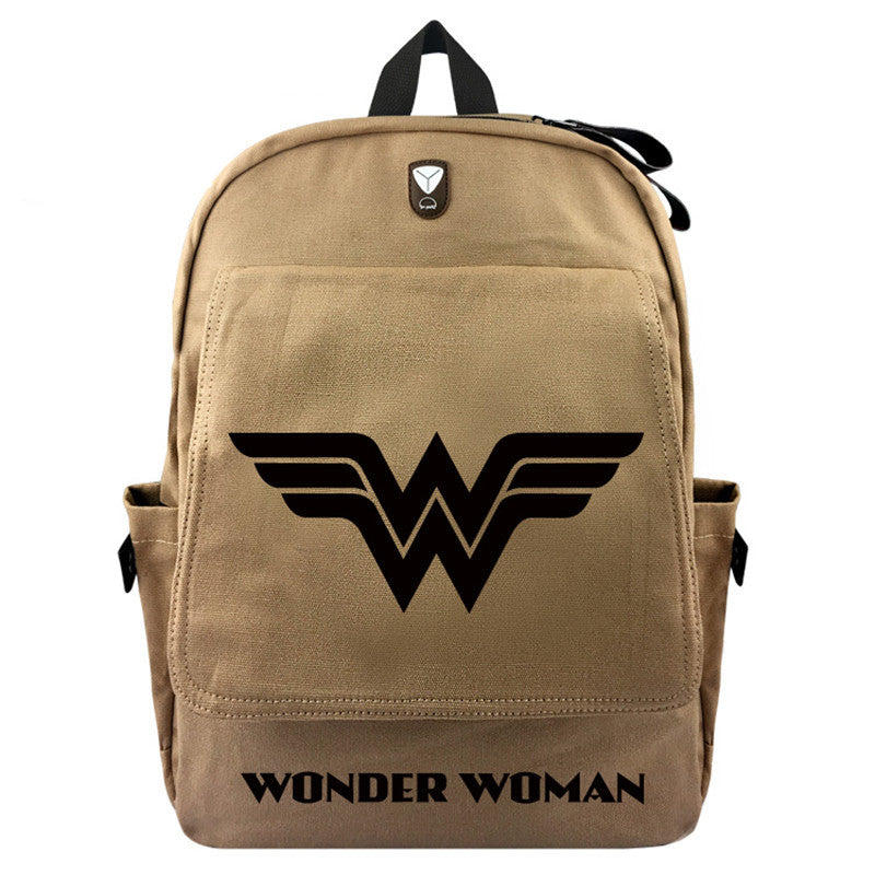 Wonder Woman Canvas Travel Backpack Bag