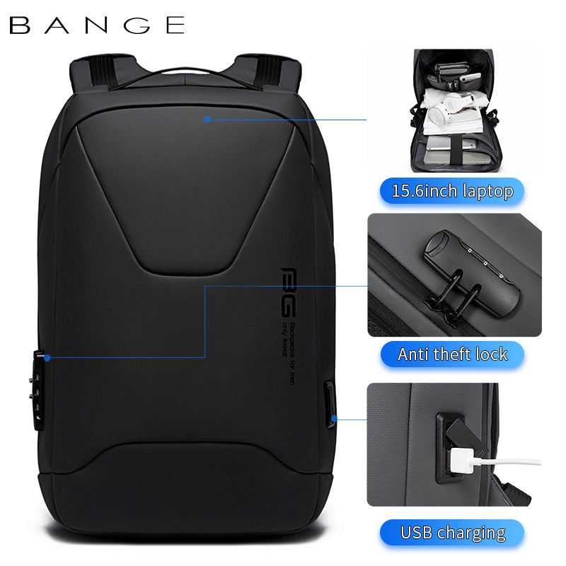 New Waterproof Backpack Men's Business Sports Car Backpack USB Computer Bag Men's Backpack