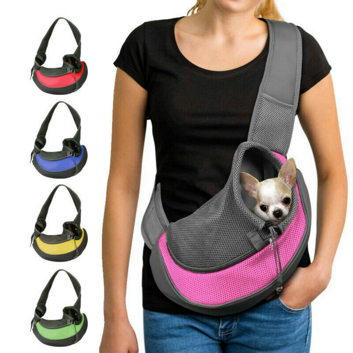 Travel Pet Puppy Dog Carrier Backpack Tote Shoulder Bag Mesh Sling Carry Pack Messenger Bag Dog Outdoor Carriers Bags