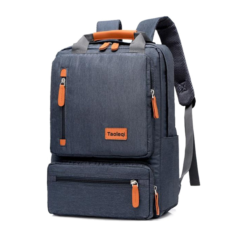 Casual Business Men Computer Backpack Light 15 inch Laptop Bag Waterproof Oxford cloth Lady Anti-theft Travel Backpack Gray