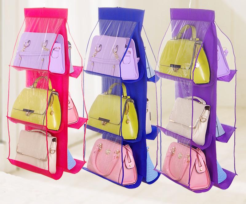 Family Organizer Backpack handbag Storage Bags Be Hanging Shoe Storage Bag High Home Supplies 6 Pocket Closet Rack Hangers